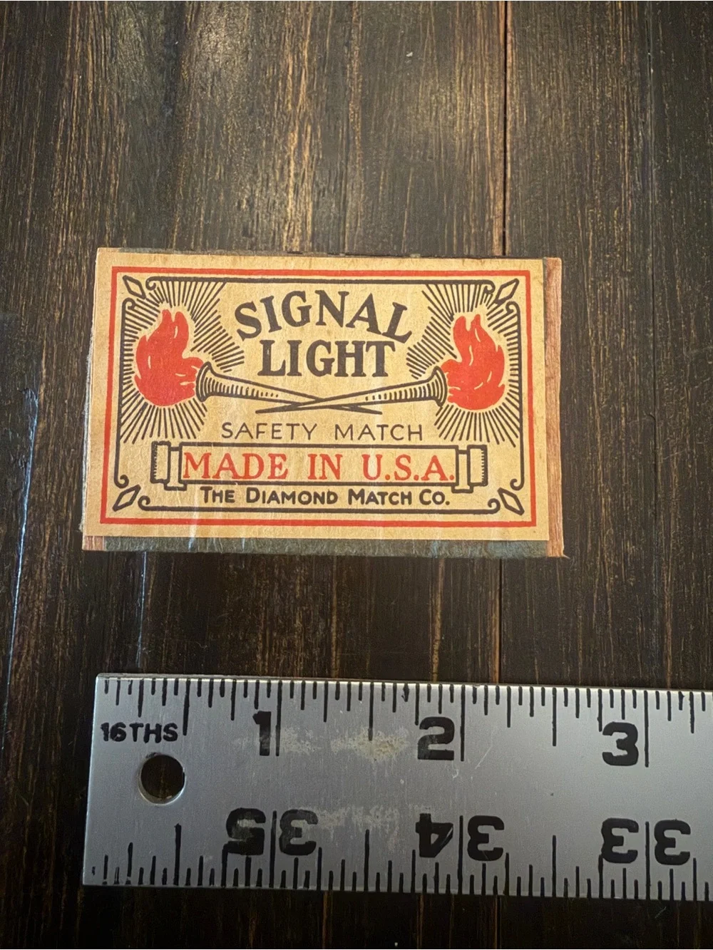 6 Vintage Signal Light Safety Match Boxes Diamond Match Co USA w Matches Antique